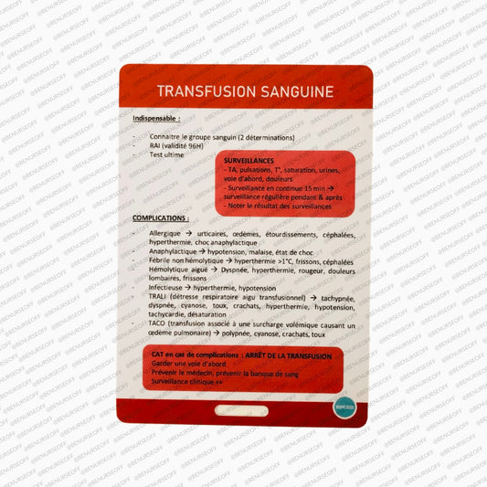 Transfusion sanguine